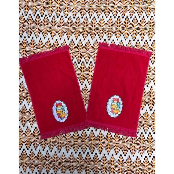 Vintage Canon Christmas Fingertip Hand Towels - Picture 1 of 5